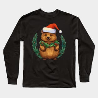 Quokka Christmas Long Sleeve T-Shirt